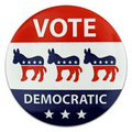 Vote Democratic Button